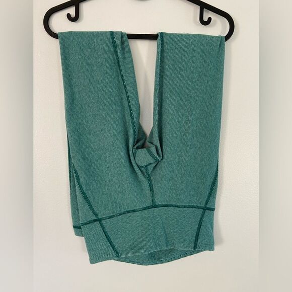 Lululemon Wunder Under Pant Wee Stripe Heathered Menthol Forage Teal Size 4 - Picture 4 of 7